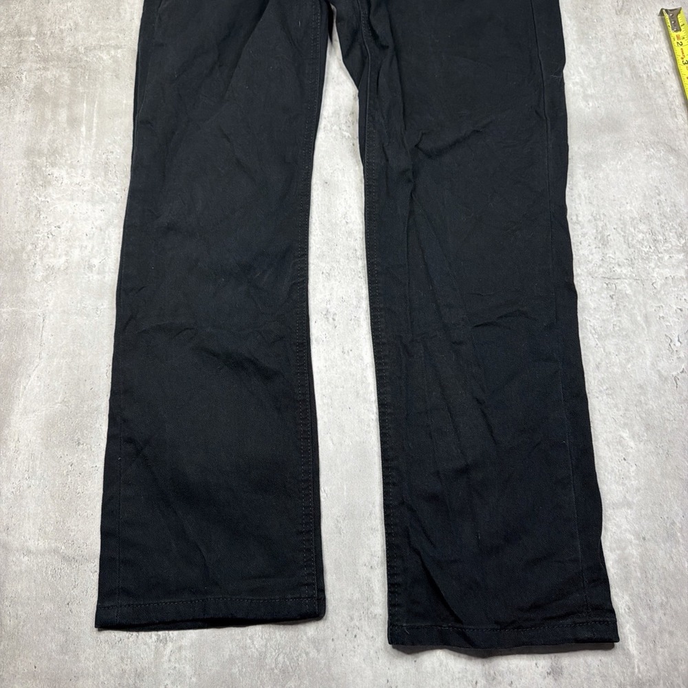 Levis 541 Athletic Fit Stretch Black Denim Jeans Mens Size 33 x 30 Workwear USA - Picture 8 of 12